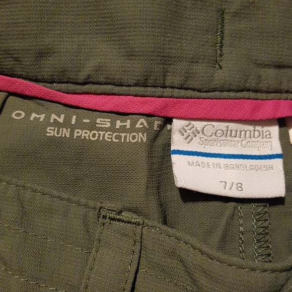 Columbia girls size 7-8 skirt with modesty shorts under green - Picture 7 of 8